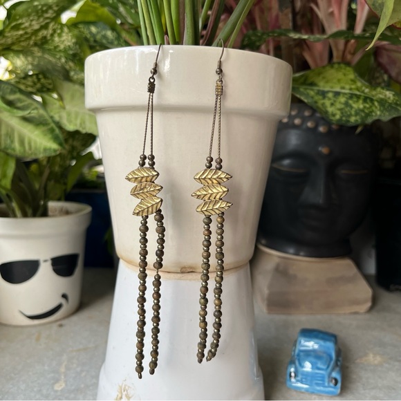 SOLD ❌ Long Boho Earrings - Picture 2 of 5